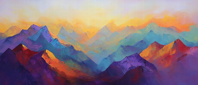 Paysage de montagne par Poster Art Shop