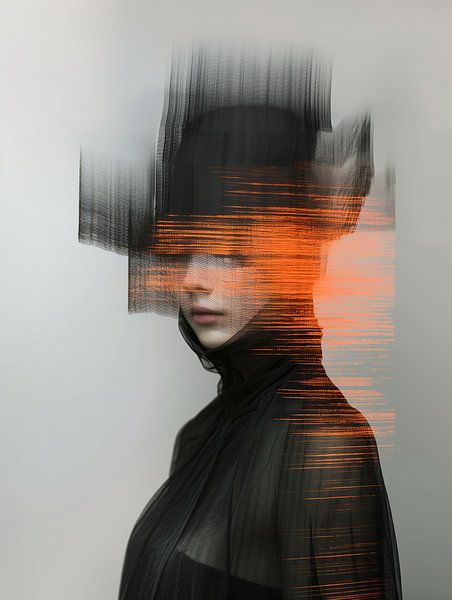 Frau abstrakt von Bert Nijholt