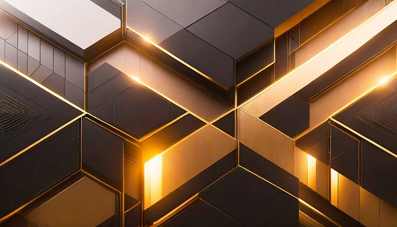 Goud, geel en zwart van Mustafa Kurnaz