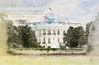 Maison Blanche, Washington DC par Theodor Decker Aperçu