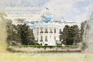 Weißes Haus, Washington DC von Theodor Decker
