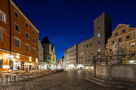 Haidplatz in Regensburg by Rainer Pickhard
