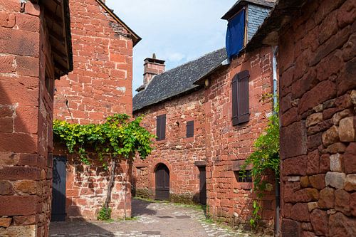 The red village Collonges la rouge in france
