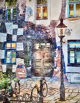 Hundertwasser House in Vienna (1) by zam art