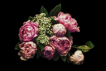 Enchanting peonies by marlika art