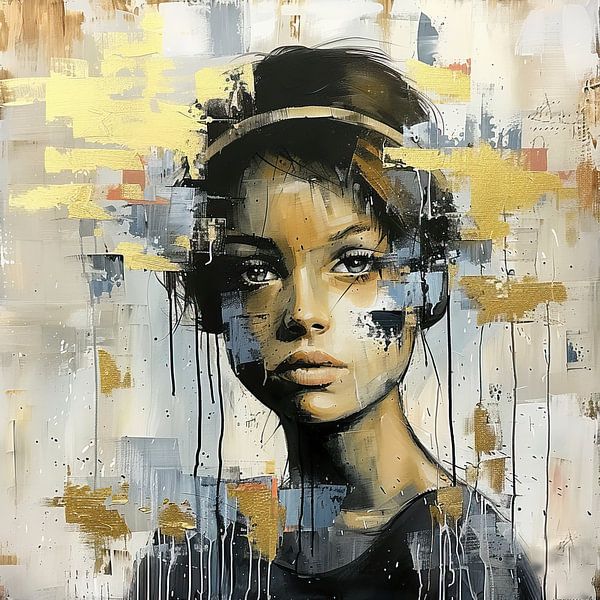 Portrait de femme moderne | Regard de l'âme par Caprices d'Art