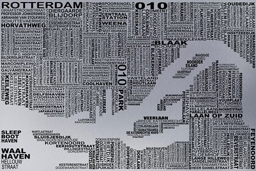 Kaart van Rotterdam (gezien bij vtwonen)