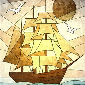 Voile d'or du souvenir sur Sabine Wagner