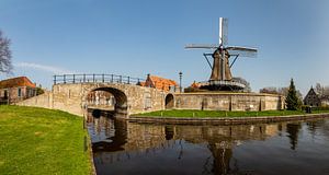 Molen De Kaai in Sloten, Friesland van Adelheid Smitt