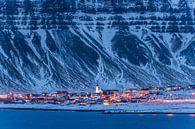 Grundarfjörður op het blauwe uur van Denis Feiner thumbnail
