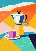 Kleurrijke koffie