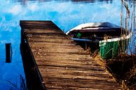 Rowing boat at Dietlhofer See by Andreas Müller thumbnail