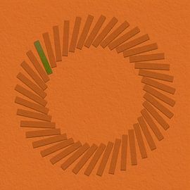 Relief Art - Spiced Terracotta (Flexa colour palette 2025) by STUDIO ARTSY