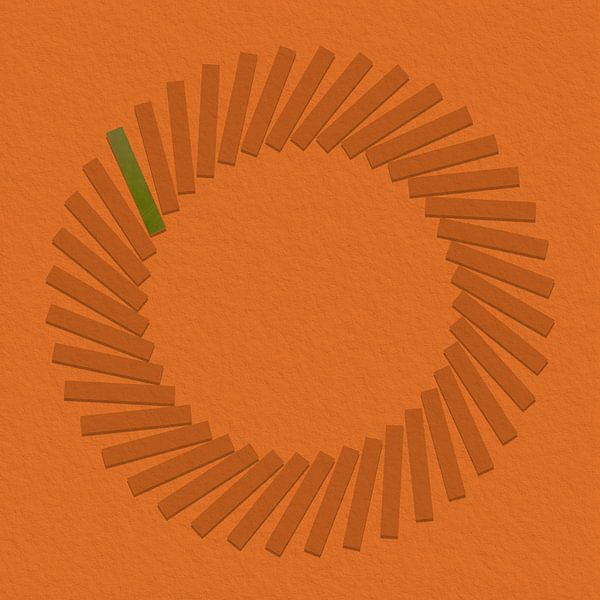 Relief Art - Gewürztes Terrakotta (Flexa-Farbpalette 2025) von STUDIO MINIMAL ART