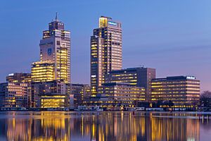 Türme auf der Amstel in Amsterdam