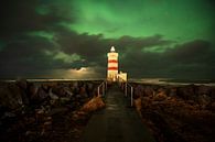 Phare avec aurores boréales en Islande par Anouschka Hendriks Aperçu
