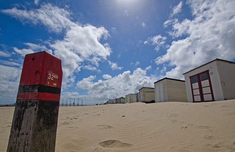 Strandhäuser an der Paal 32 auf Texel von Wim van der Geest