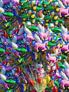 Colourful balloons by Leopold Brix