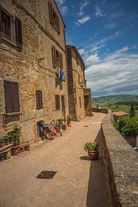 Uitzicht in Pienza, Toscane