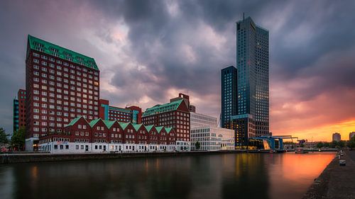 Zonsondergang Spoorweghaven Rotterdam