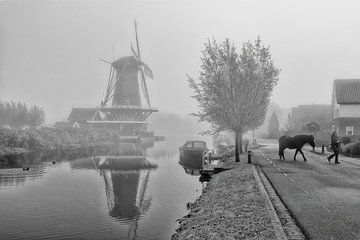 Bleskensgraaf - Nostalgic black and white photo