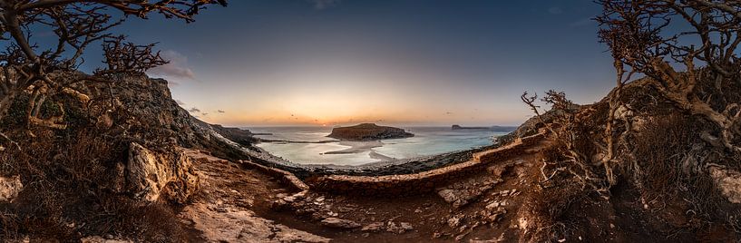 Landscape at Balos Beach in Crete, Greece. by Voss photography