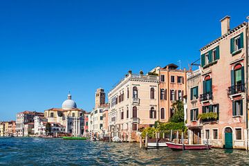 Historic buildings on the Grand Canal in Venice