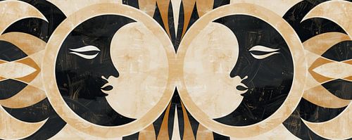 Peinture minimaliste bohème