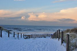 Avond aan de Noordzeekust by Fred van den Brink