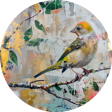 Schilderij Kleurrijke Vogel