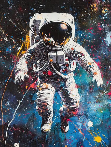 Astronaut in der Kunst von Blickfänger Gemälde