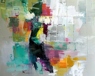 Abstrakte Kunst Bewegung | Bewegliche Frau von Blickfänger Gemälde