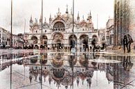 San Marco Quadratische Reflexion von Awesome Wonder Miniaturansicht