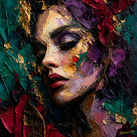 The Mystic’s Gaze – Uit de Emerald Nocturnes-collectie van Johannas Art Creations