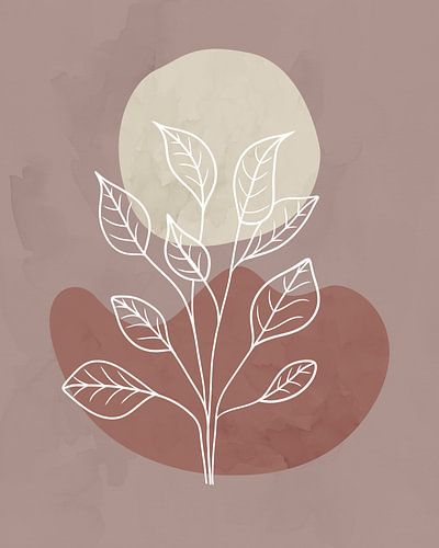 Minimalistisch herfstlandschap