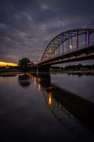 Le pont Wilhelmina en couleurs à Deventer