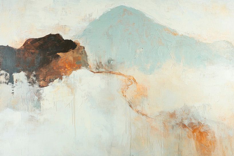 Harmonious mountain landscape in colour by Poster Art Shop