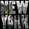 New York City collage sur Bart van Dinten