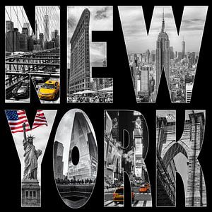 New York City collage von Bart van Dinten