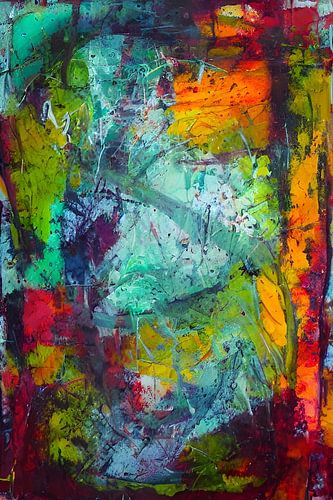 Abstracte muurschildering XXI