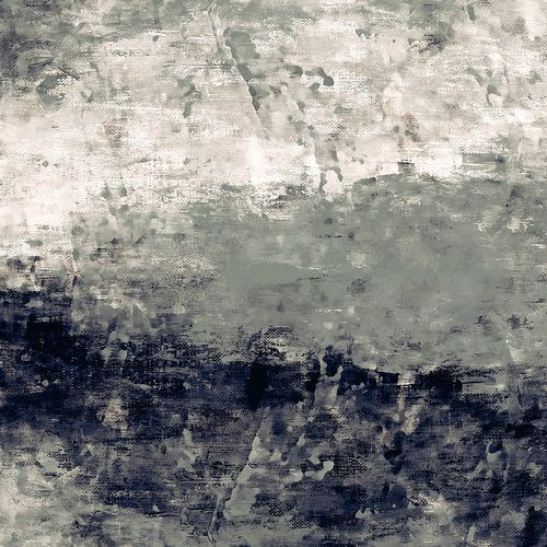 Winterochtend Abstract Expressionisme in Grijs