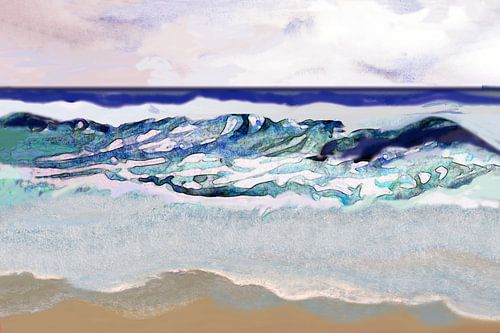 Déferlement de la mer