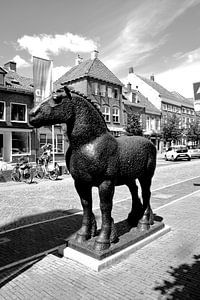 Vianen Utrecht Innere Stadt Schwarz und Weiß