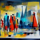abstracte kunst mensen in de stad van Animaflora PicsStock thumbnail