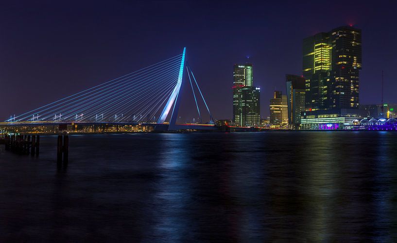 Skyline Rotterdam van Peter Bolman