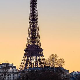 Sonnenuntergang am Eiffelturm van Hans Altenkirch