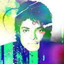 Michael Jackson Abstraktes modernes Porträt von Art By Dominic Miniaturansicht