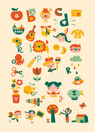 ABC alphabet design by Deborah van de Leijgraaf