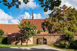Blick auf das Kloster zum Heiligen Geist in Rostock