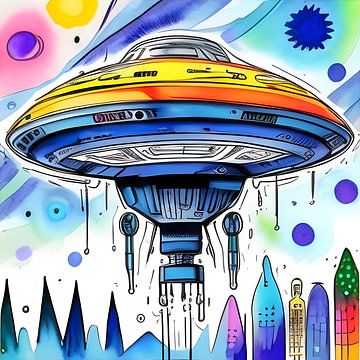 Vivid Spaceship Fantasy sur The Art Kroep